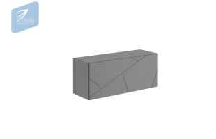 Шкаф навесной ШН-003 Гранж (Д.900) Серый шифер/Графит софт