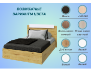 Кровать Эко 1,2м Дуб вотан/Белый