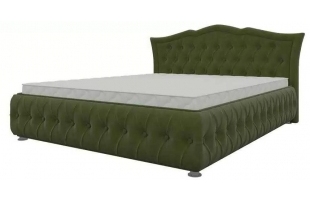 Интерьерная кровать Герда 140 Микровельвет Зеленый