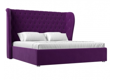 Интерьерная кровать Далия 200 Микровельвет Фиолетовый
