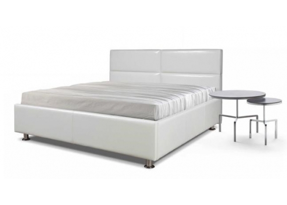 Кровать Линда 1600 белая с подъемным механизмом