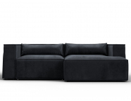 Диван угловой Лига-061 угол правый Велюр TOWER 11 темно-серый