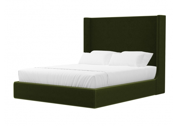 Кровать Ларго Микровельвет Зеленый
