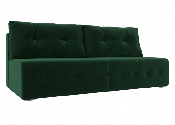 Прямой диван Лондон Велюр Зеленый