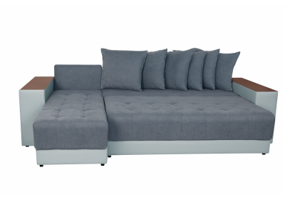 Угловой диван ДУБАЙ 02 Серый Onyx 20 / Венге