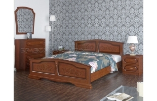 Кровать Елена 1,8 орех