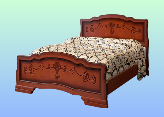 Кровать Карина-6 0,9 орех