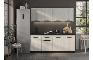 Готовая кухня Паола 2,0м Дуб крафт белый