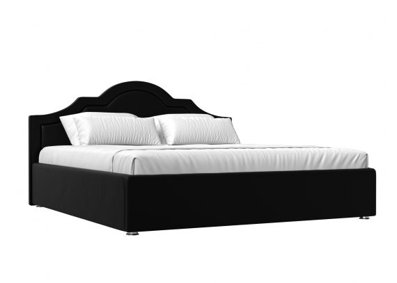 Интерьерная кровать Афина 160 Экокожа Черный