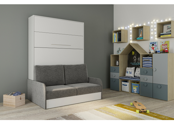 Кровать-трансформер 1,6м «Practice Sofa» Белый классический