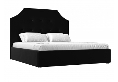 Интерьерная кровать Кантри 160 Экокожа Черный