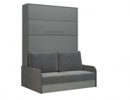 Кровать-трансформер 1,4м «Practice Sofa» Серый асфальт
