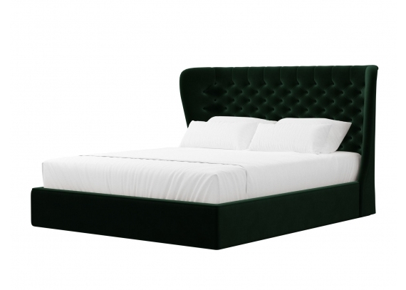 Интерьерная кровать Далия 160 Велюр Зеленый