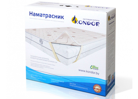 Наматрасник Kondor жаккардовый односторонний Mono 1800x2000