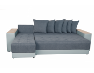 Угловой диван ДУБАЙ 02 Серый Onyx 20 / Ясень шимо светлый