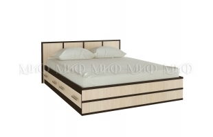 Кровать Сакура 1,6м венге/дуб беленый