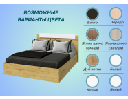 Кровать Эко 1,4м Дуб вотан/Белый