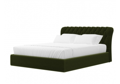 Интерьерная кровать Сицилия 160 Микровельвет Зеленый