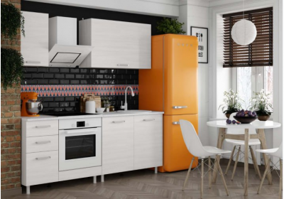 Готовая кухня Адель 2,0 Дуб крафт белый