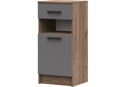 Тумба для обуви Машенька ТБ-201 Дуб крафт табачный/Графит 