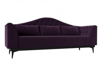 Прямой диван Флорида Велюр Фиолетовый