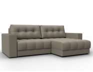 Диван угловой с декором Лига-049 НПБ Экокожа GRIFON 04 бежевый