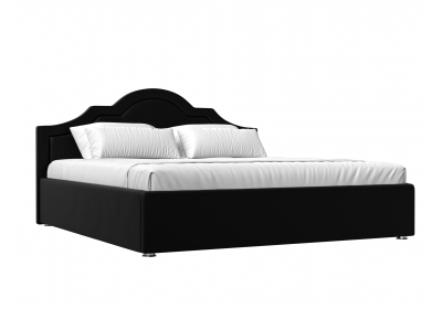 Интерьерная кровать Афина 160 Экокожа Черный