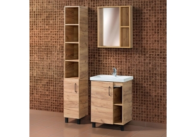 Набор мебели для ванной «Акваль Лофт», 60 см. В2.2.03.3.0.1
