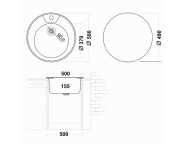 Мойка кухонная UKINOX FAD500-GT6K 0C