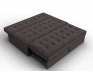 Диван прямой Лига-107 (160) Велюр SEVEN 727 коричневый