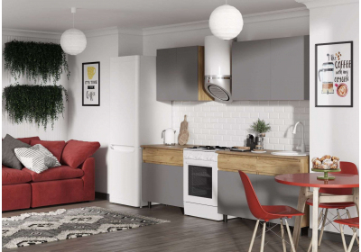 Готовая кухня Квик-Степ 2,0м Дуб крафт золотой/Серый шифер