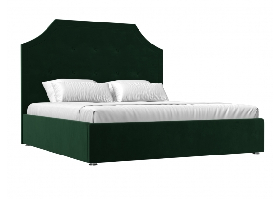 Интерьерная кровать Кантри 160 Велюр Зеленый