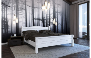 Кровать Мюнхен-4 1,4м белый античный