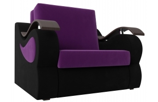 Кресло-кровать Меркурий 60 Микровельвет Фиолетовый\Черный