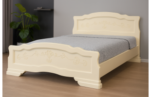 Кровать Карина-6 1,6 Слоновая кость