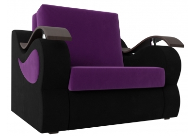 Кресло-кровать Меркурий 80 Микровельвет Фиолетовый\Черный
