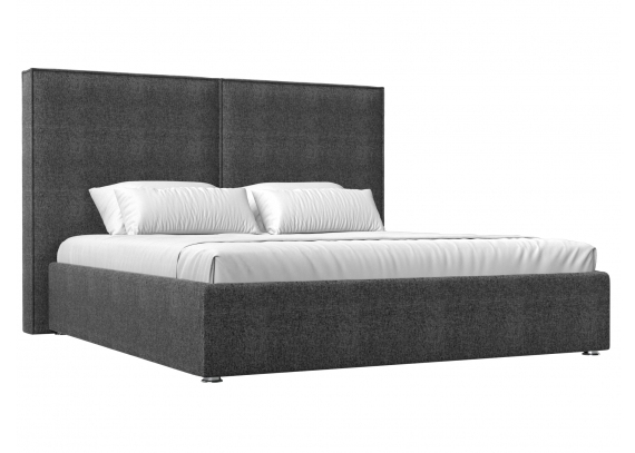 Интерьерная кровать Аура 160 Рогожка Серый