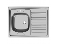 Мойка кухонная UKINOX STD800.600 ---5C 0L- Стальной/Нержавеющая сталь (чаша слева)