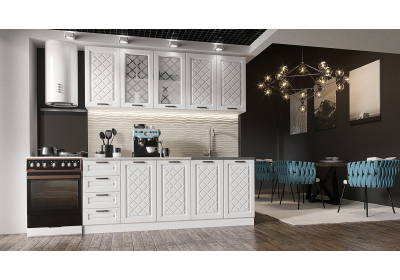 Готовая кухня Агава 2,0 Акация белая