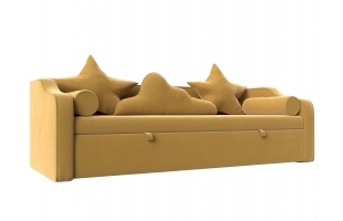 Детский диван-кровать Рико Микровельвет Желтый