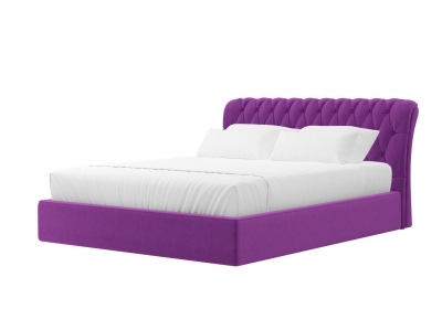 Интерьерная кровать Сицилия 160 Микровельвет Фиолетовый