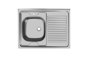 Мойка кухонная UKINOX STD800.600 ---5C 0L- Стальной/Нержавеющая сталь (чаша слева)