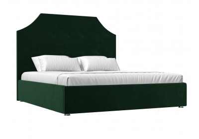Интерьерная кровать Кантри 160 Велюр Зеленый