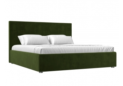 Интерьерная кровать Кариба 180 Микровельвет Зеленый