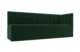 Кухонный диван Бриз с углом Велюр Зеленый