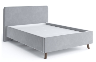 Кровать Ванесса 1,4м светло-серый Столлайн