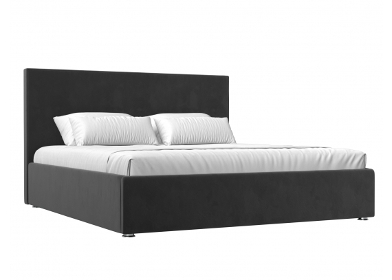 Интерьерная кровать Кариба 200 Велюр Серый