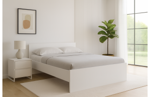 Кровать Лайт 160 белый гладкий КР-005