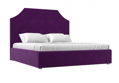 Интерьерная кровать Кантри 160 Микровельвет Фиолетовый