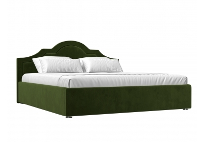 Интерьерная кровать Афина 180 Микровельвет Зеленый